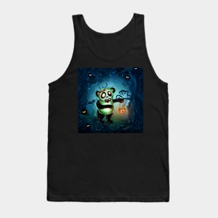 Zombie Panda Halloween Tank Top